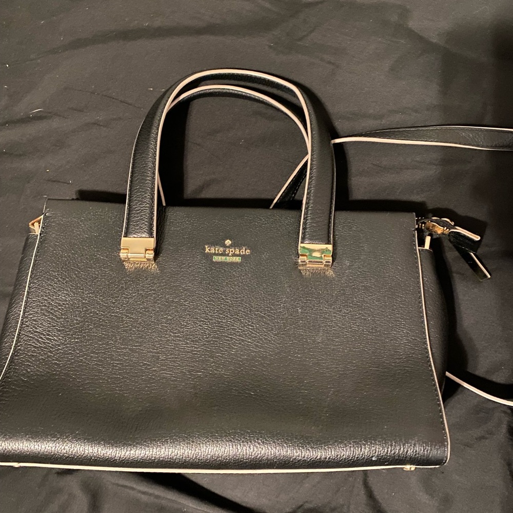 Kate Spade Black Satchel with Gold Hardware